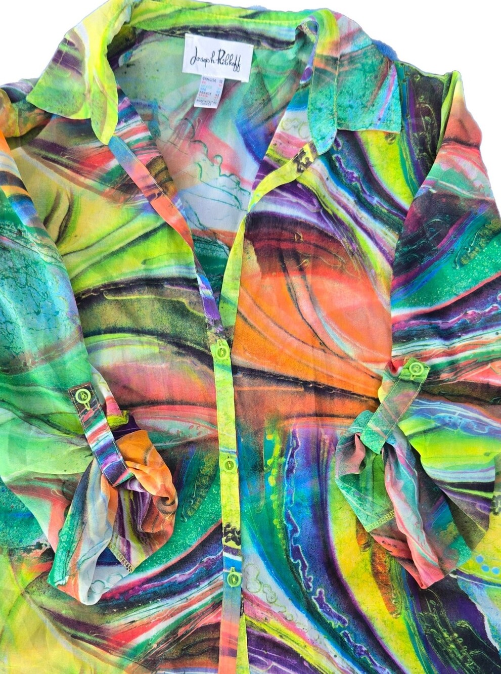 Joseph Ribkoff Trippy Chiffon Blouse